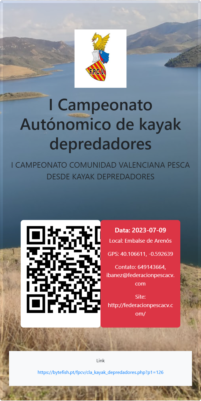  I Campeonato Autónomico de kayak depredadores